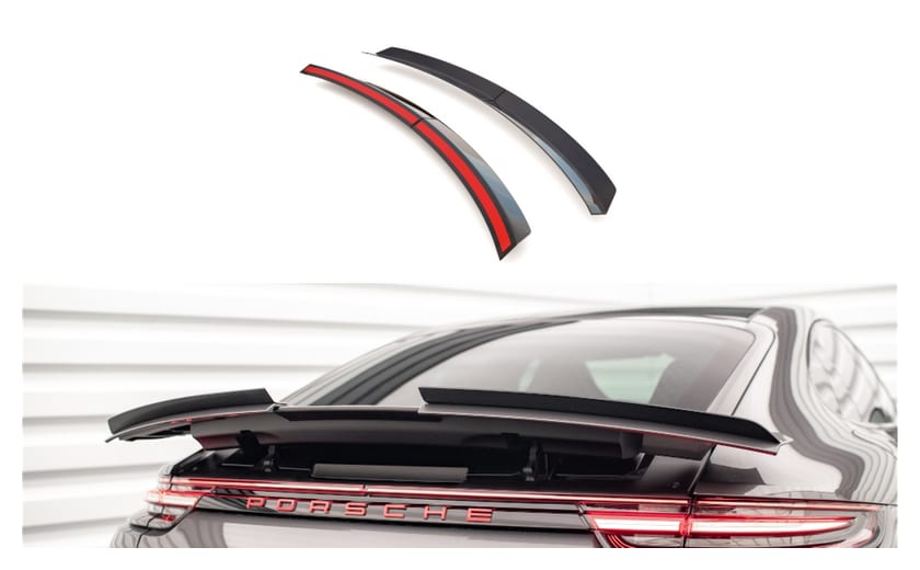 Przedłużenie Spoilera Porsche Panamera GTS Panamera E-Hybrid Panamera Turbo S E-Hybrid 971 Gloss Black