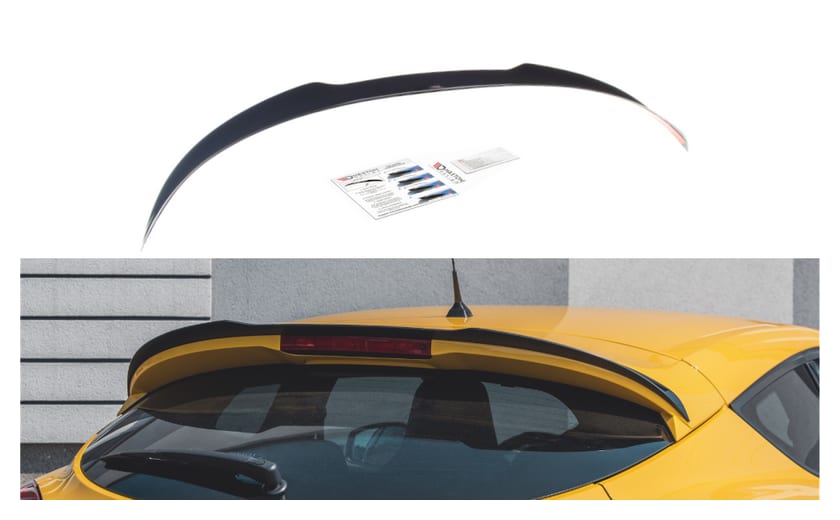 Przedłużenie Spoilera Renault Megane 3 RS Gloss Black