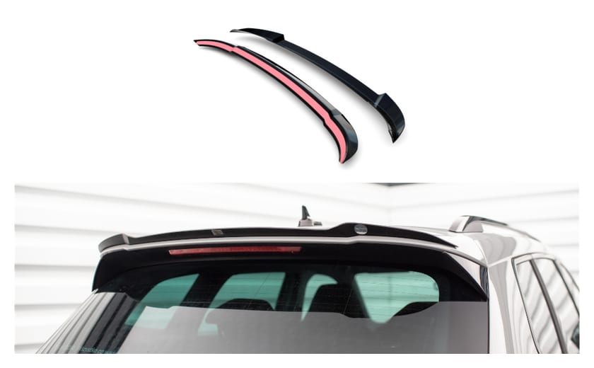 Przedłużenie Spoilera Skoda Karoq I Facelift Sportline Gloss Black