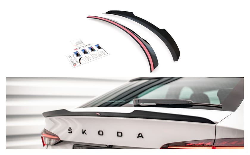 Przedłużenie Spoilera Skoda Octavia IV Gloss Black