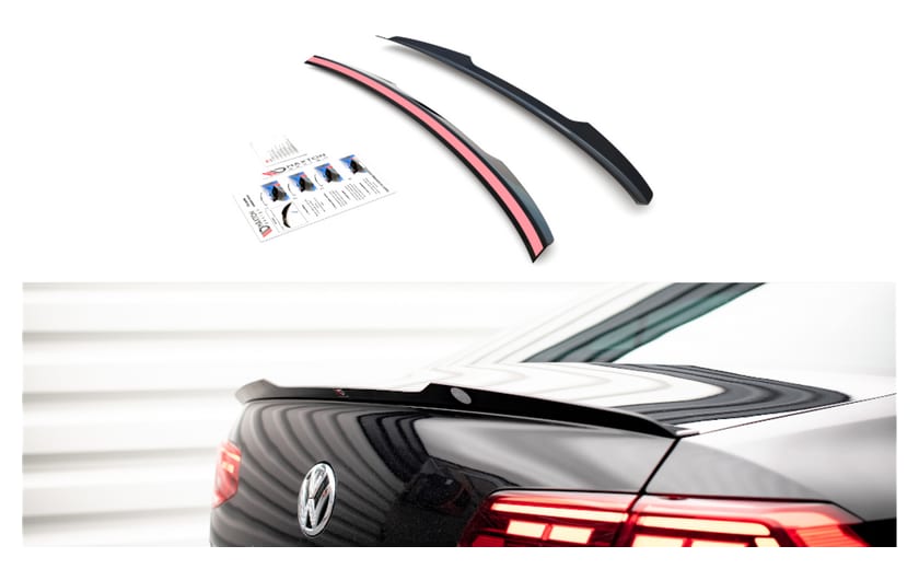 Przedłużenie Spoilera Volkswagen Passat B8 Facelift R-Line Gloss Black