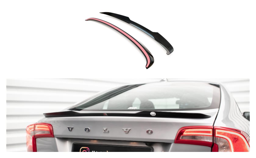 Przedłużenie Spoilera Volvo S60 II R-Design Gloss Black