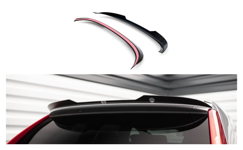 Przedłużenie Spoilera Volvo XC60 R-Design I Facelift Gloss Black