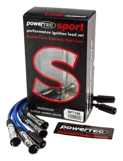 Przewody zapłonowe PowerTEC AUDI 80 VW GOLF JETTA PASSAT VENTO 84-99 Niebieskie