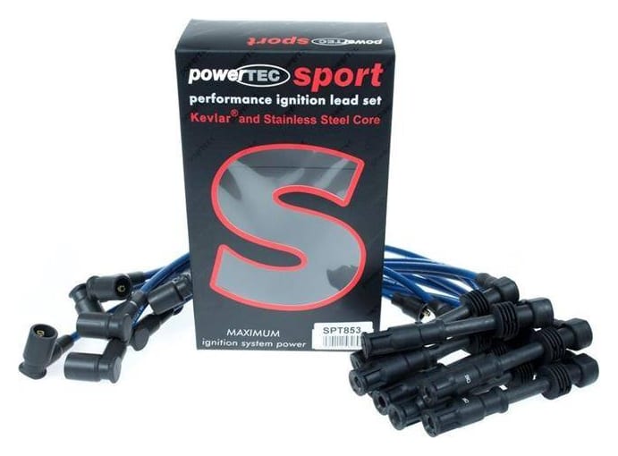 Przewody zapłonowe PowerTEC AUDI V8 100 S6 3.6 4.2L V8 91-97 Czerwone