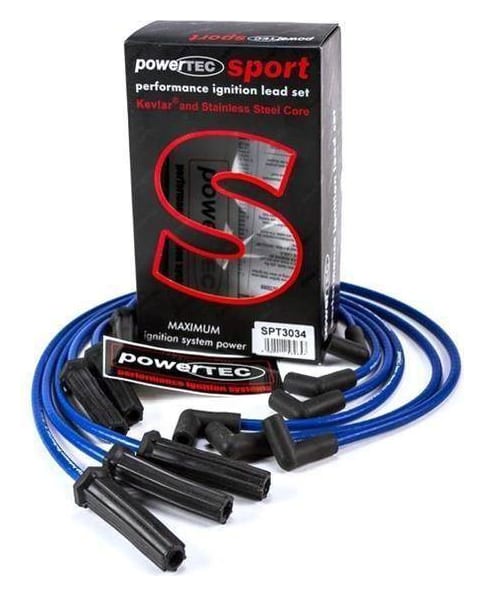 Przewody zapłonowe PowerTEC CHEVROLET CAMARO IMPALA TRANS SPORT V6 88-97 Niebieskie
