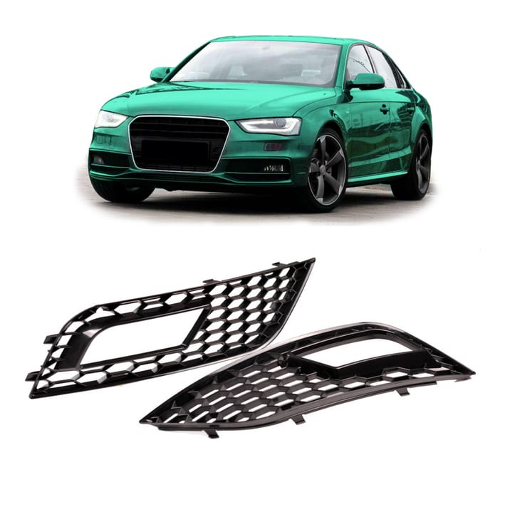Ramka halogenów Audi A4 B8 Facelift Gloss Black