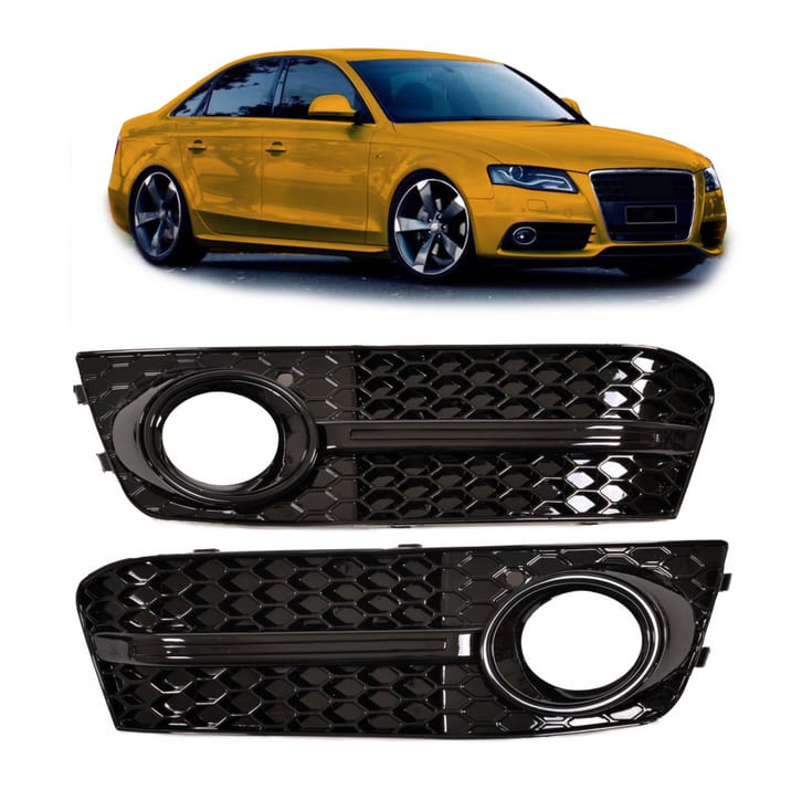 Ramka halogenów Audi A4 B8 Gloss Black