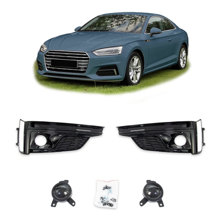 Ramka halogenów Audi A5 F5 Gloss Black