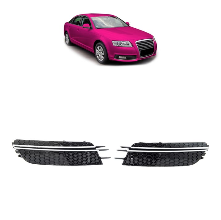 Ramka halogenów Audi A6 C7 Chrome Black