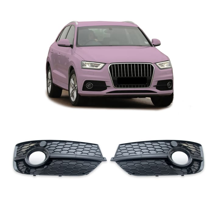 Ramka halogenów Audi Q3 8U Gloss Black