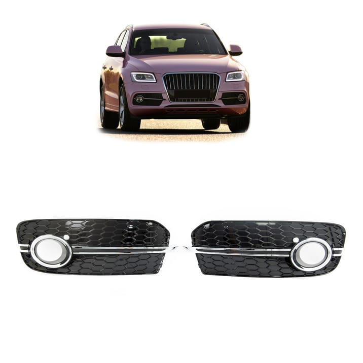 Ramka halogenów Audi Q5 8R Facelift Chrome Black