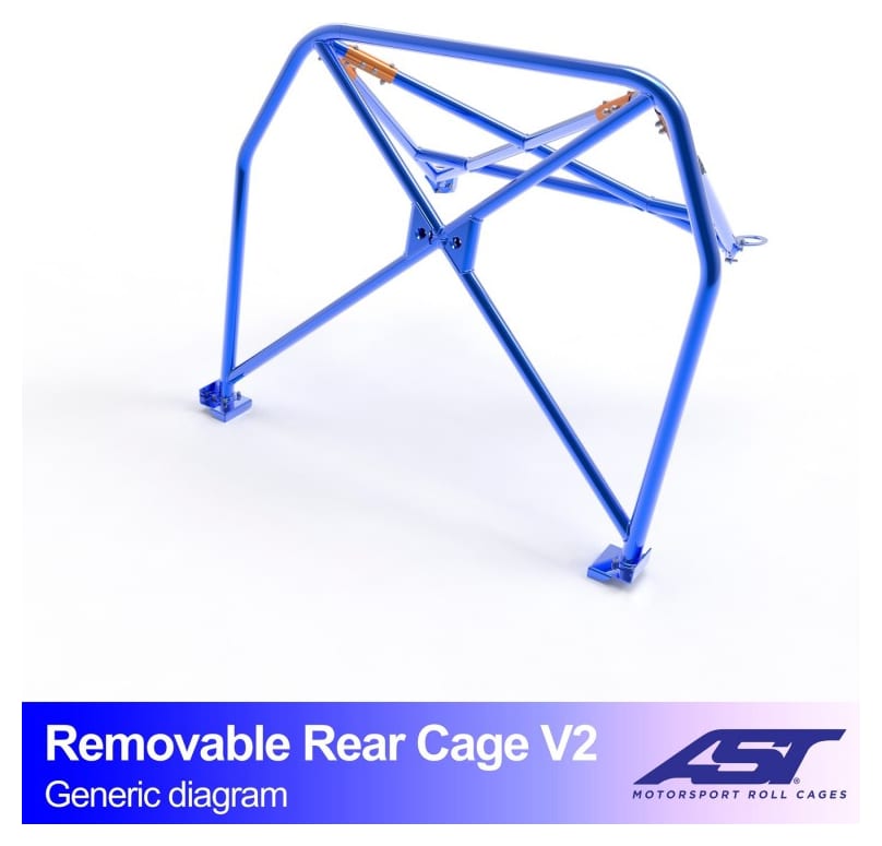 Roll Bar AUDI A4 / S4 (B5) 5-drzwiowa Avant Quattro demontowalna tylna klatka V2