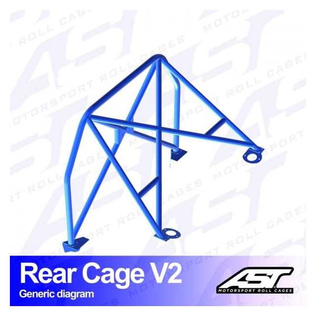 Roll Bar FIAT Uno (Typ 146/2A) 3-drzwiowa Hatchback FWD tylna klatka V2