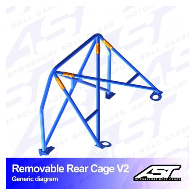 Roll Bar SEAT Leon (1M) 5-drzwiowa Hatchback demontowalna tylna klatka V2