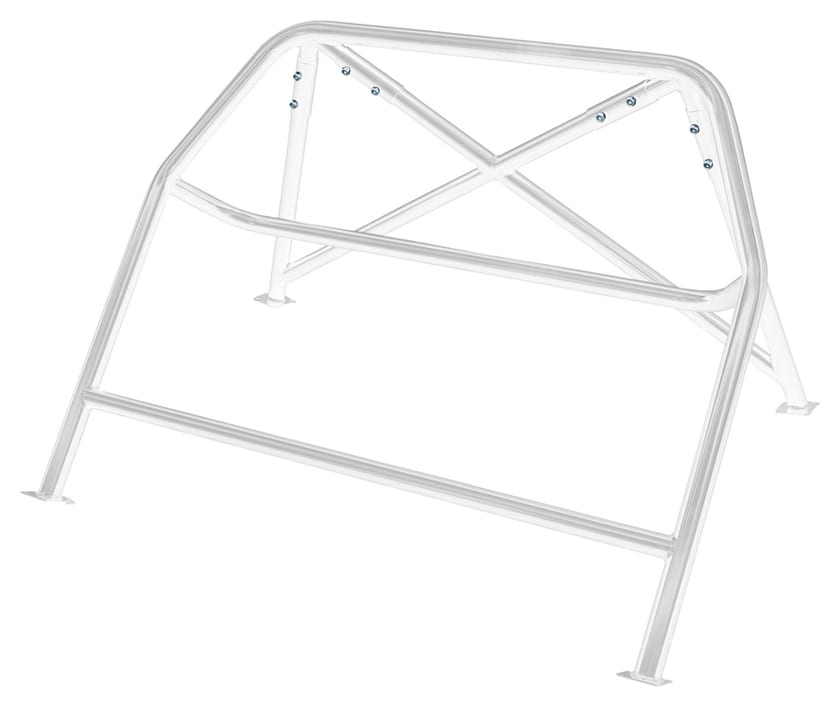 Rollbar skręcana pół klatka BMW 3 E36 coupe White