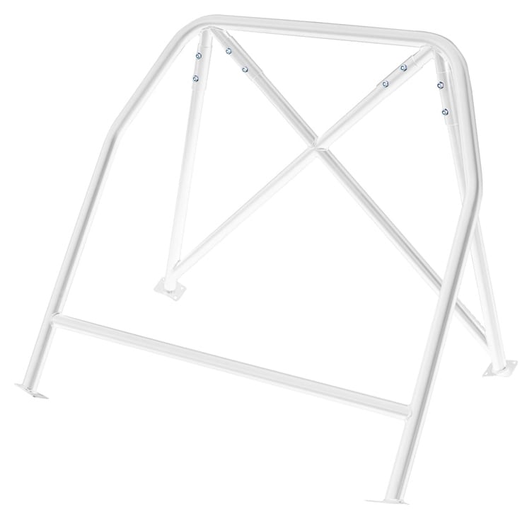 Rollbar skręcana pół klatka Fiat Punto 2 White