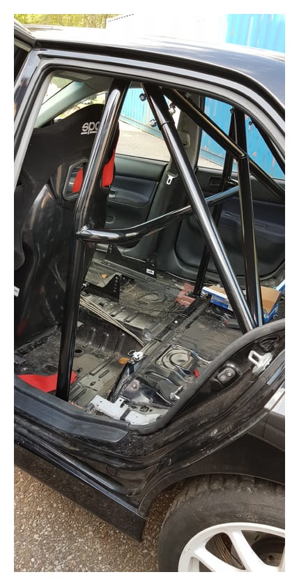 Rollbar skręcana pół klatka Mitsubishi Lancer EVO 7 8 9 White