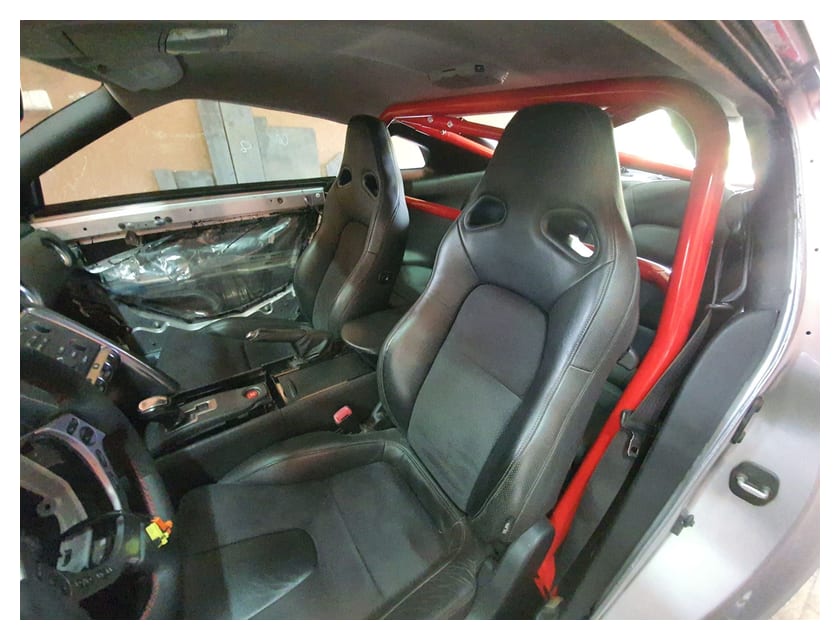Rollbar skręcana pół klatka Nissan GT-R Red