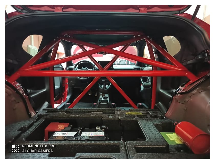 Rollbar skręcana pół klatka Toyota Yaris GR Red