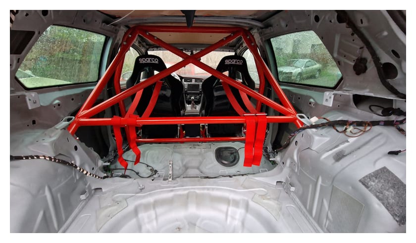 Rollbar skręcana pół klatka VW Golf 7 Red