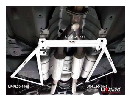 Rozpórka Nissan 370Z /Infiniti G37 Ultra-R 2x 3-punktowa tylna dolna Bars