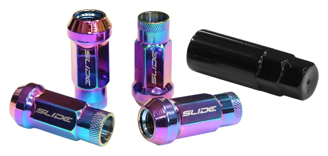 Nakrętki SLIDE JDM Stal M12x1,5 46mm Neo