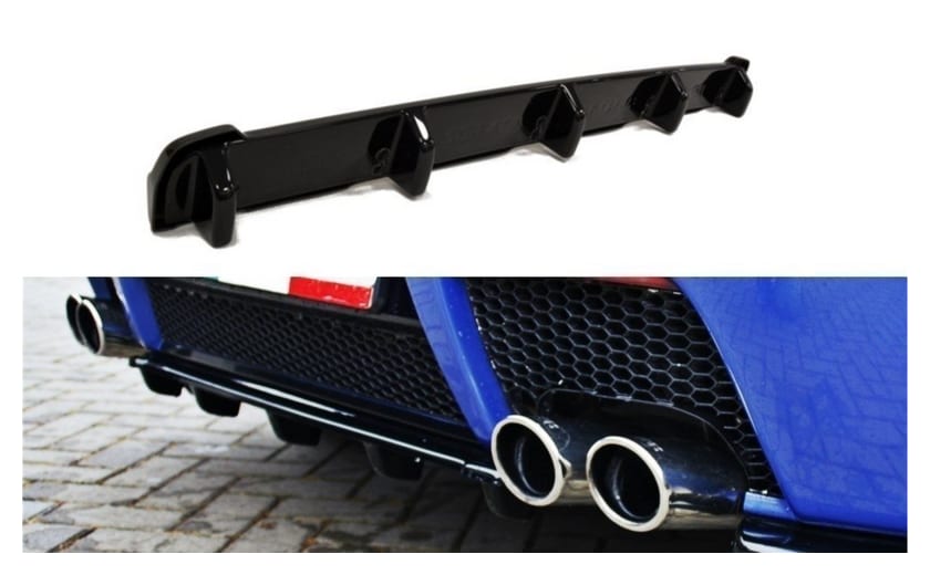 Splitter Alfa Romeo 147 GTA Tył Środkowy z Dyfuzorem Gloss Black