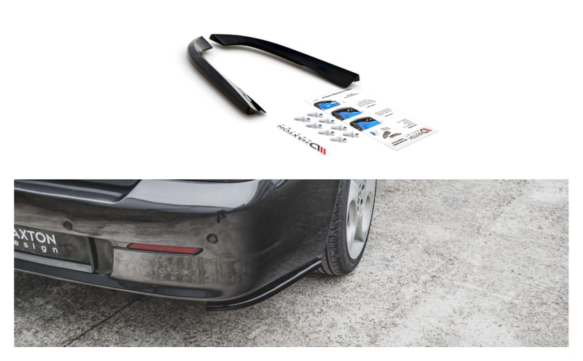 Splitter Alfa Romeo 156 SW Facelift Tył Boczne Gloss Black