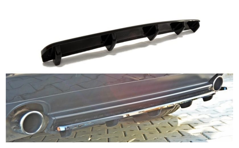 Splitter Alfa Romeo 159 Tył Środkowy z Dyfuzorem Gloss Black