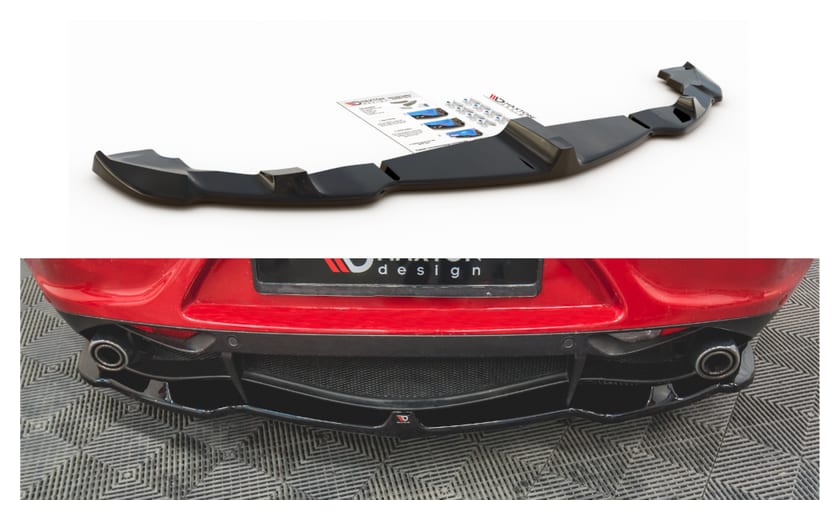 Splitter Alfa Romeo 4C Tył Środkowy Gloss Black
