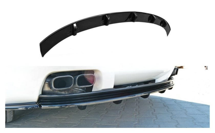 Splitter Alfa Romeo Brera Tył Środkowy z Dyfuzorem Gloss Black