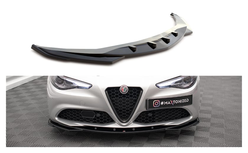 Splitter Alfa Romeo Giulia Sport przód v.2 Gloss Black