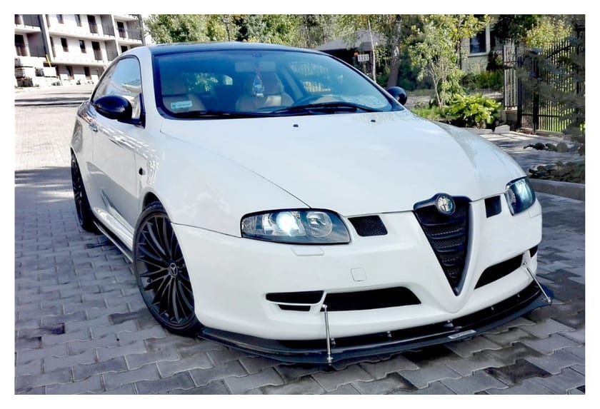 Splitter Alfa Romeo GT przód Hybrydowy ABS+Gloss Black