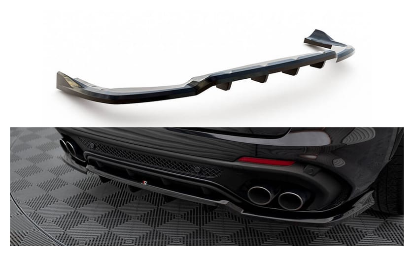 Splitter Alfa Romeo Stelvio Quadrifoglio Tył Środkowy z Dyfuzorem