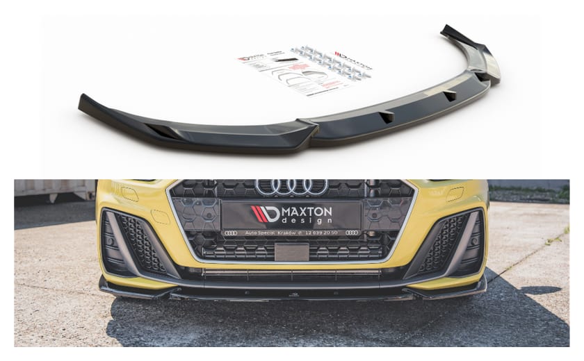 Splitter Audi A1 GB S-Line przód v.3 Gloss Black