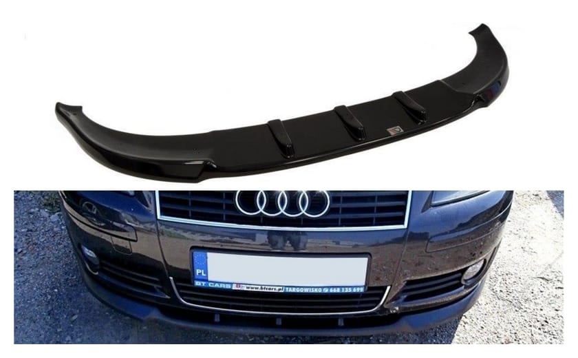 Splitter Audi A3 8P przód Gloss Black