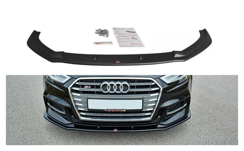 Splitter Audi A3 8V Facelift przód v.1 Gloss Black