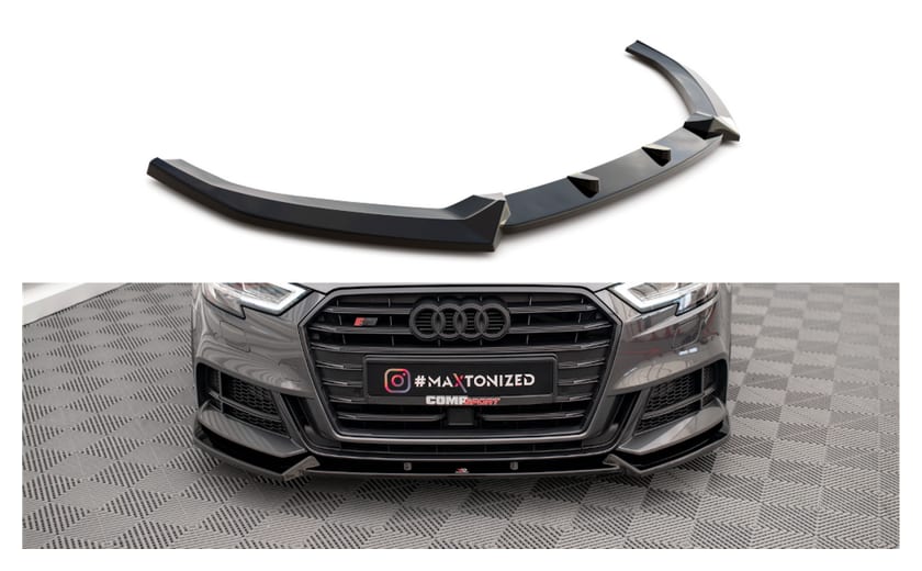 Splitter Audi A3 8V Facelift S-Line przód v.1 Gloss Black