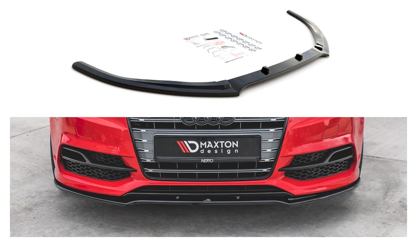 Splitter Audi A3 8V przód v.2 Gloss Black