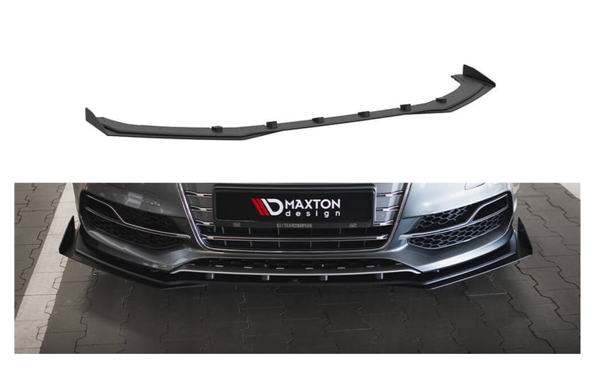 Splitter Audi A3 8V S-Line Przód Pro + flaps Black