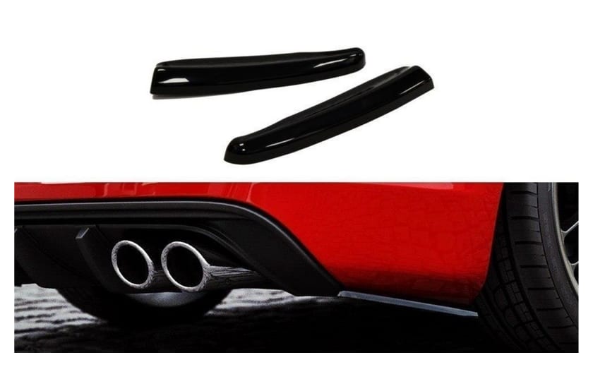 Splitter Audi A3 8V Tył Boczne Gloss Black