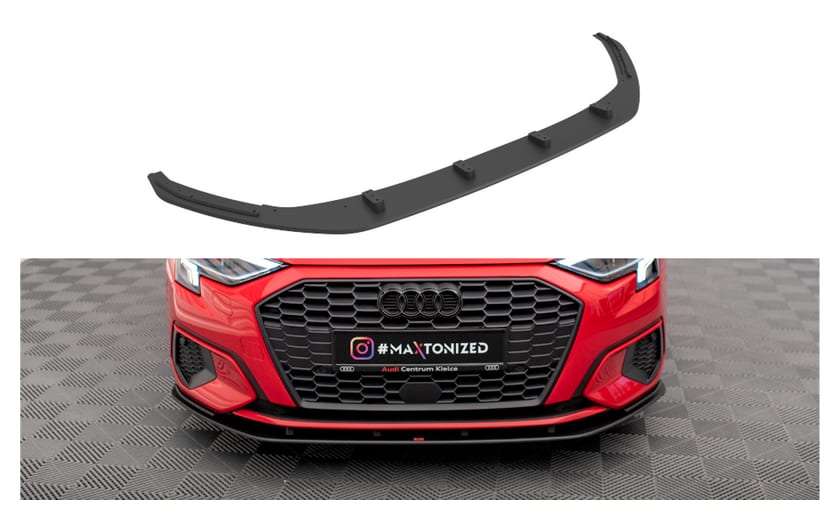 Splitter Audi A3 8Y Przód Pro Black-Red
