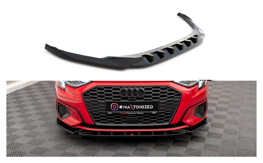 Splitter Audi A3 8Y przód v.1 Gloss Black