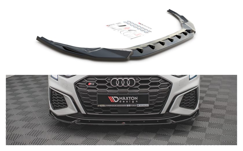 Splitter Audi A3 8Y S-Line przód v.3 Gloss Black