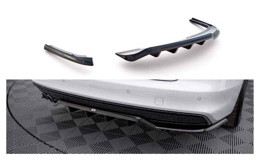 Splitter Audi A4 B8 Facelift Competition Tył Środkowy z Dyfuzorem