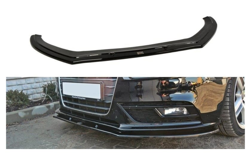 Splitter Audi A4 B8 Facelift przód v.1 Gloss Black
