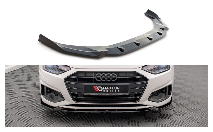 Splitter Audi A4 B9 Facelift przód v.1 Gloss Black