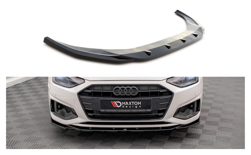 Splitter Audi A4 B9 Facelift przód v.2 Gloss Black