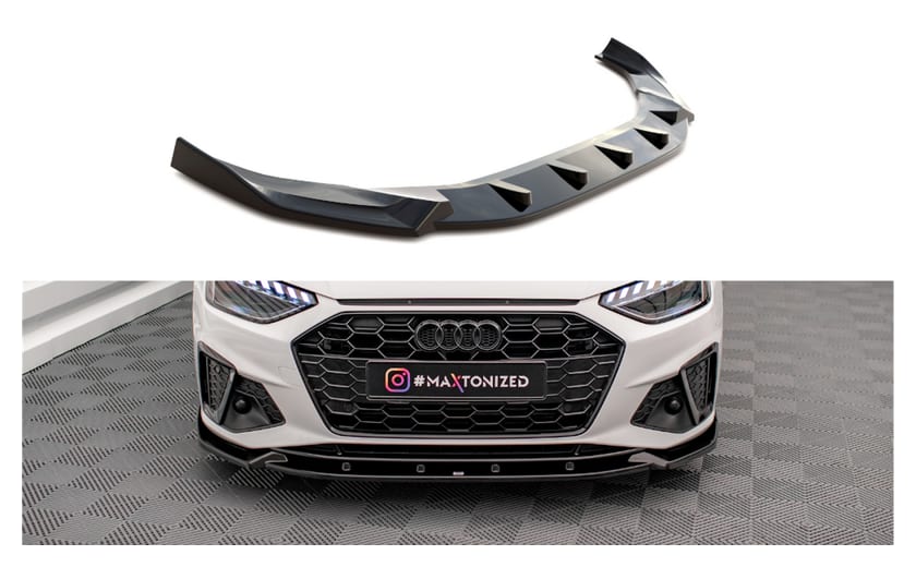 Splitter Audi A4 B9 Facelift S-Line przód v.1 Gloss Black